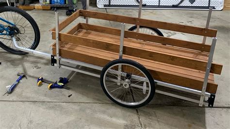 This can be done by cutting the base frame in the front and rear end and. . Bicycle cargo trailer diy